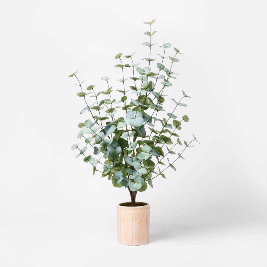 Large Artificial Eucalyptus Plant in Pot: $15