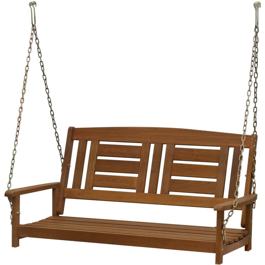 Furinno Tioman Hardwood Hanging Porch Swing for $109 Furinno Tioman Hardwood Hanging Porch Swing for $109