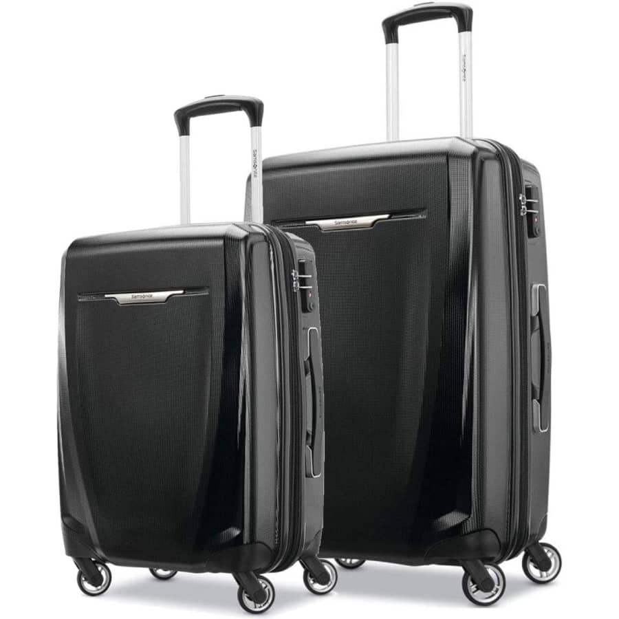 Samsonite Winfield 3 DLX 2-Piece Hardside Expandable Spinner Luggage Set for $163 Samsonite Winfield 3 DLX 2-Piece Hardside Expandable Spinner Luggage Set for $163
