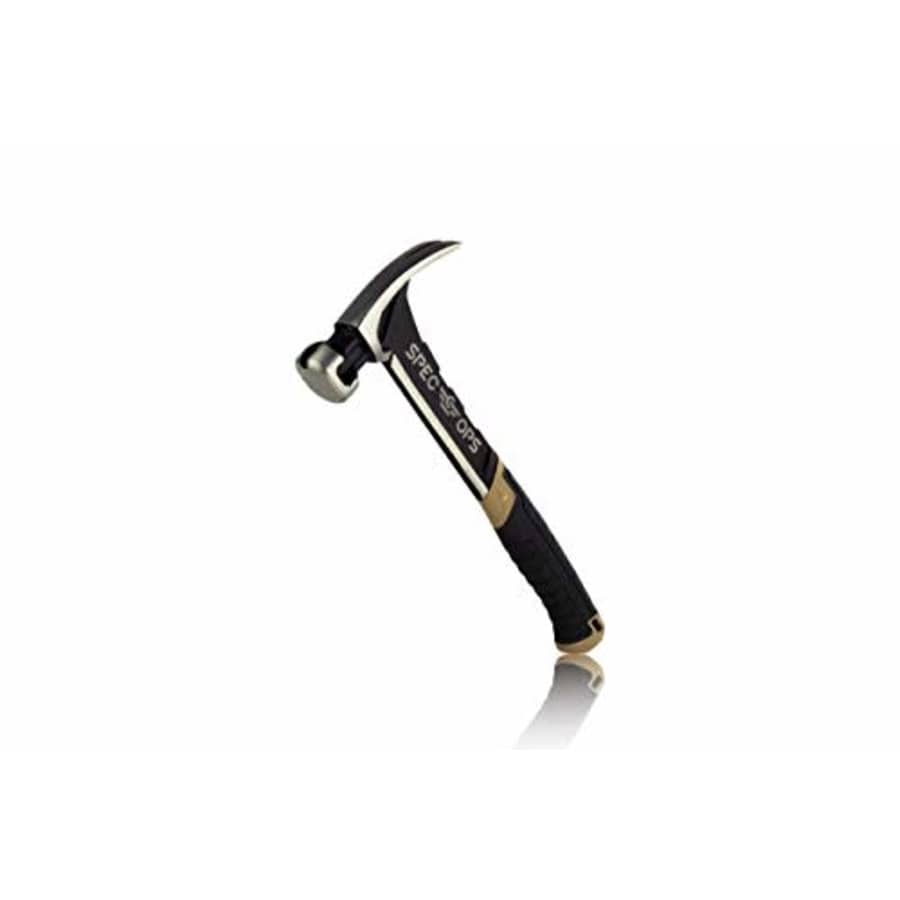 Spec Ops Tools Nailing Hammer, 20 oz, Rip Claw, Smooth Face, Shock-Absorbing Grip for $20 Spec Ops Tools Nailing Hammer, 20 oz, Rip Claw, Smooth Face, Shock-Absorbing Grip for $20