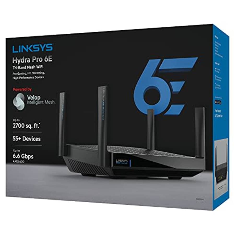 Linksys MR7500 Hydra Pro 6E Tri-Band Mesh Wi-Fi 6E Router for $160 Linksys MR7500 Hydra Pro 6E Tri-Band Mesh Wi-Fi 6E Router for $160
