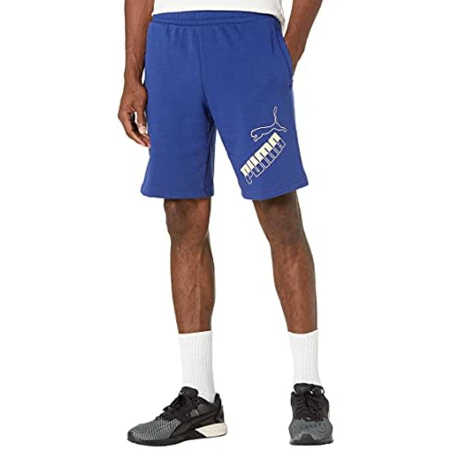 PUMA Men's Big Logo 10" Shorts, Elektro Blue, X-Large for $15 PUMA Men's Big Logo 10" Shorts, Elektro Blue, X-Large for $15