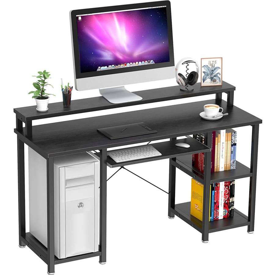 Noblewell 47" Computer Desk with Monitor Stand for $140