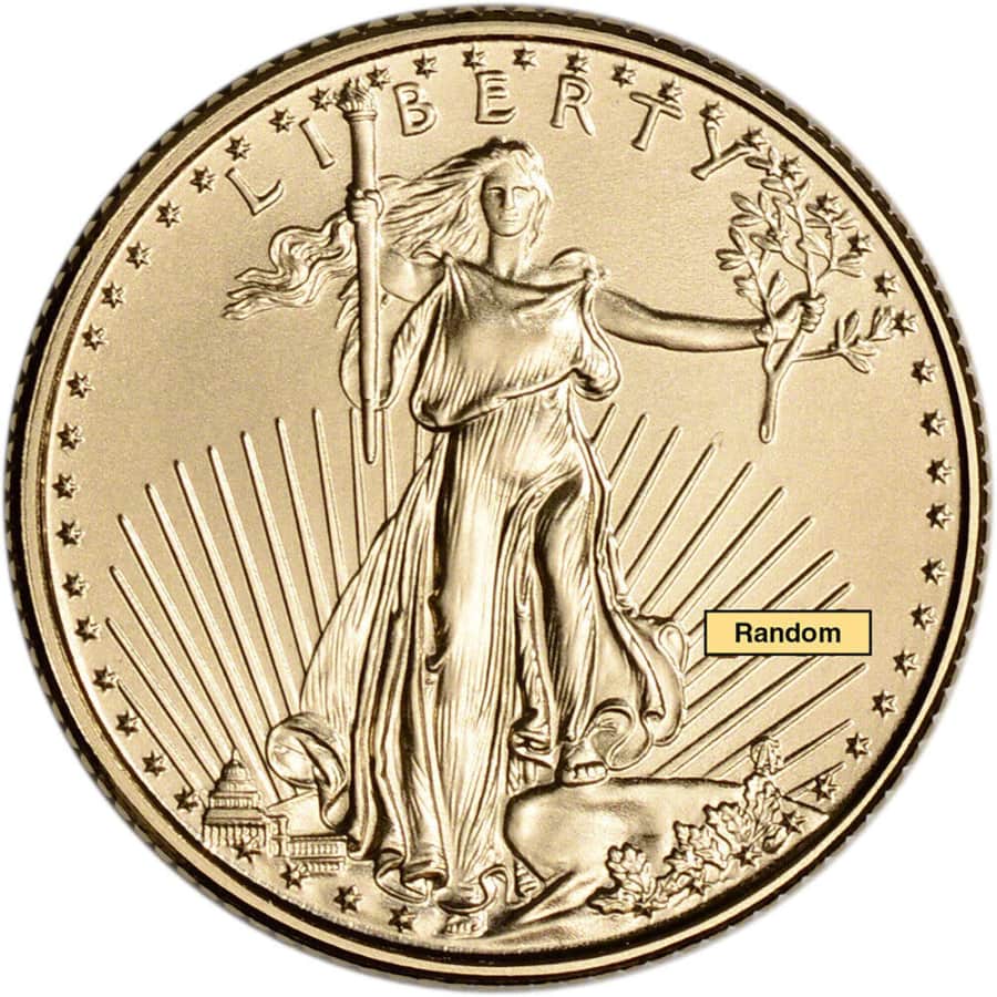 2021 1/10-oz. Gold American Eagle $5 Coin for $238 2021 1/10-oz. Gold American Eagle $5 Coin for $238