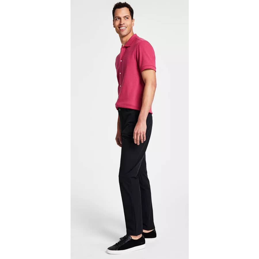 Calvin Klein Men's Slim Fit Tech Solid Performance Dress Pants for $30 Calvin Klein Men's Slim Fit Tech Solid Performance Dress Pants for $30