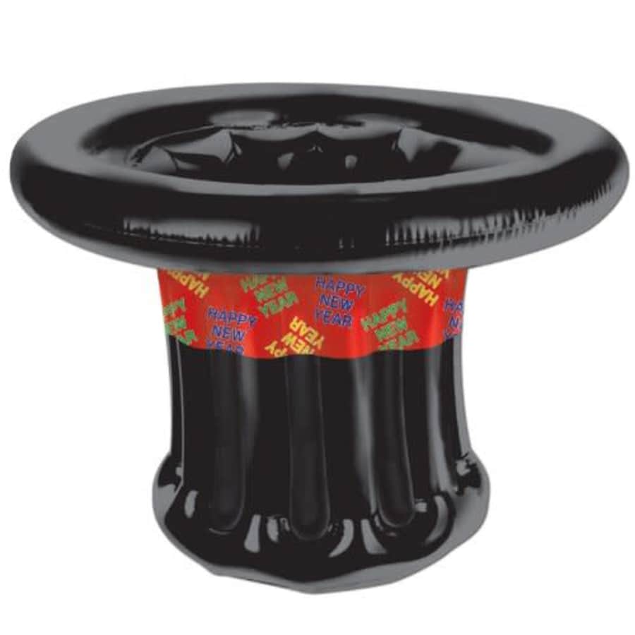 Beistle 18" x 25" Inflatable Top Hat Happy New Year Drink Cooler Beverage Holder NYE Party for $23