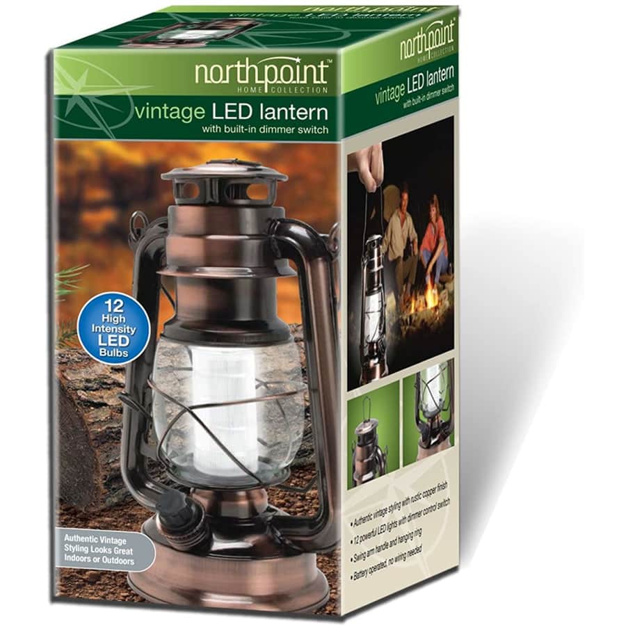 North Point NorthPoint LED Outdoor Lantern for $20