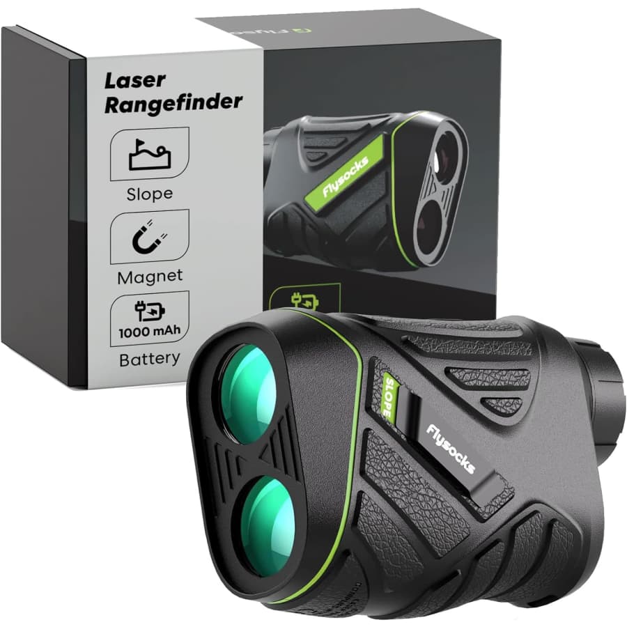 Flysocks 1,200-Yard Golf Rangefinder for $60 w/ Prime Flysocks 1,200-Yard Golf Rangefinder for $60 w/ Prime