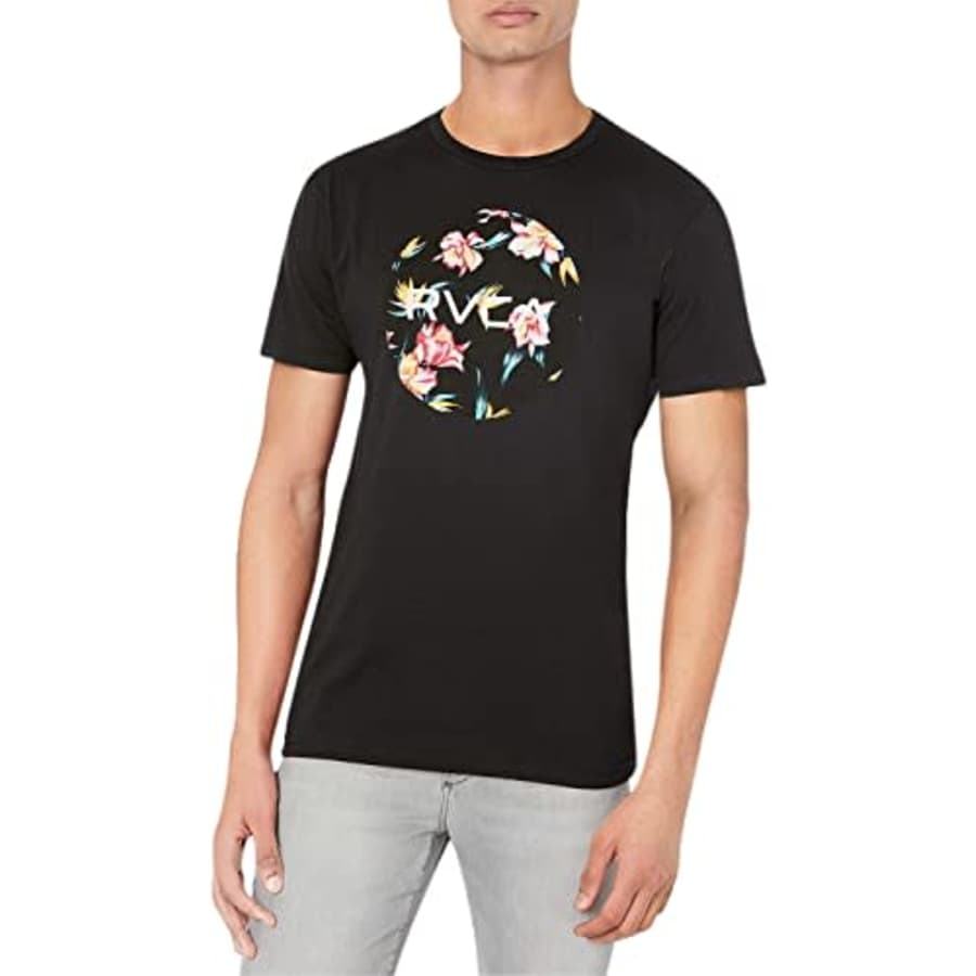 RVCA Men's Graphic Short Sleeve Crew Neck Tee Shirt, Motors SS/Black, Medium for $22 RVCA Men's Graphic Short Sleeve Crew Neck Tee Shirt, Motors SS/Black, Medium for $22