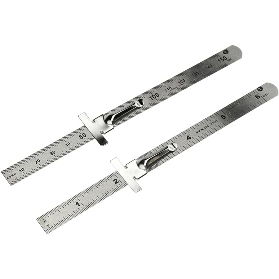 SE Stainless Steel SAE and Metric Ruler 2-Piece Set for $6 SE Stainless Steel SAE and Metric Ruler 2-Piece Set for $6