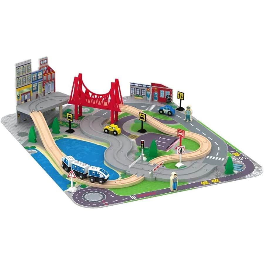 Imaginarium 40-Piece Road & Rail Train Set for $39 Imaginarium 40-Piece Road & Rail Train Set for $39