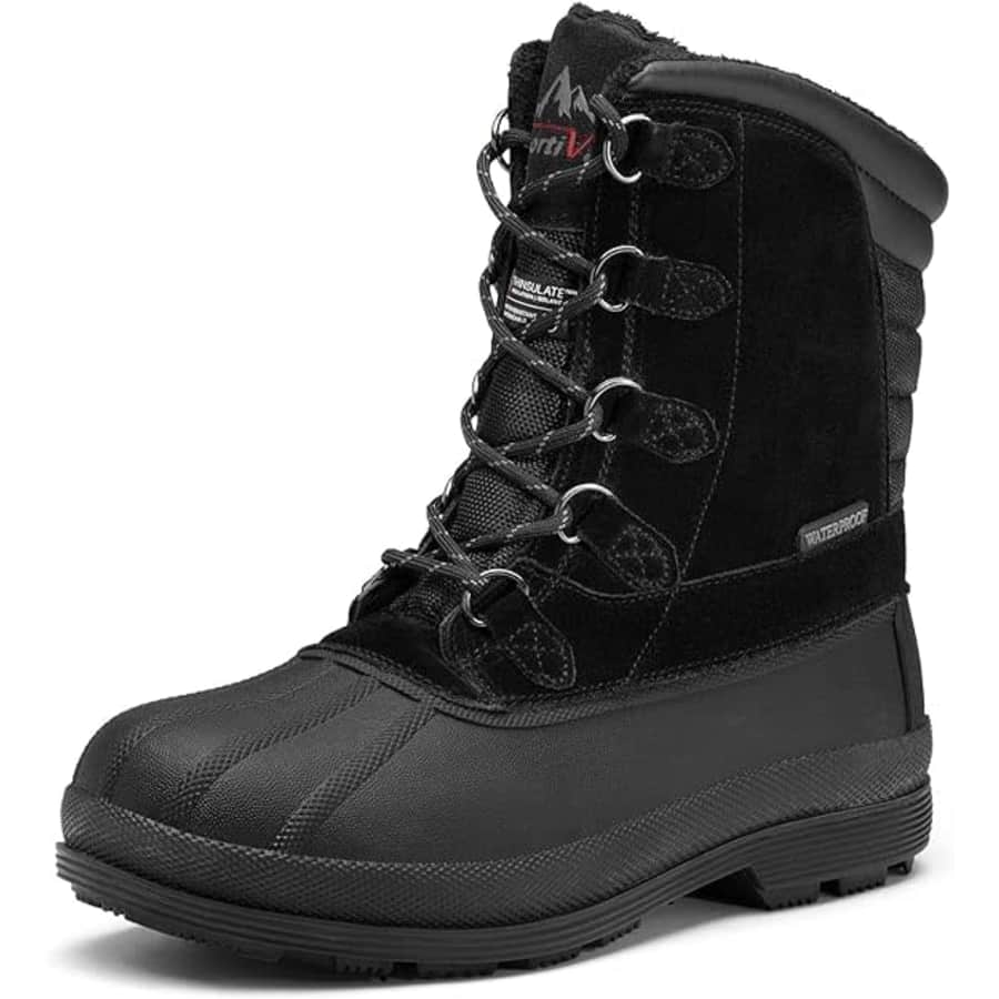 Nortiv 8 Men's Insulated Waterproof Winter Boots for $42