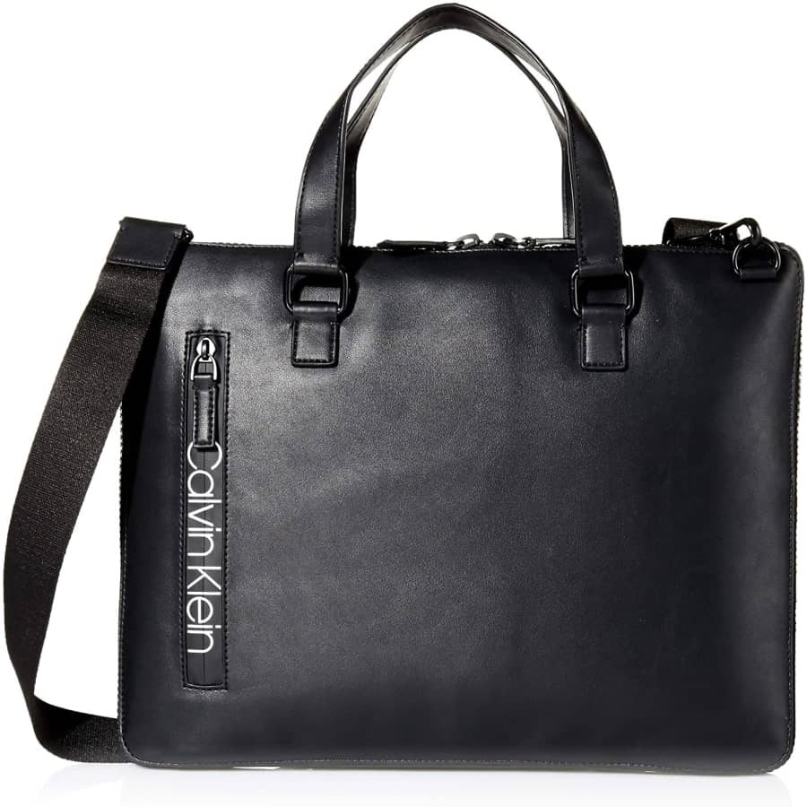 Calvin Klein Men's Slim Attache for $46