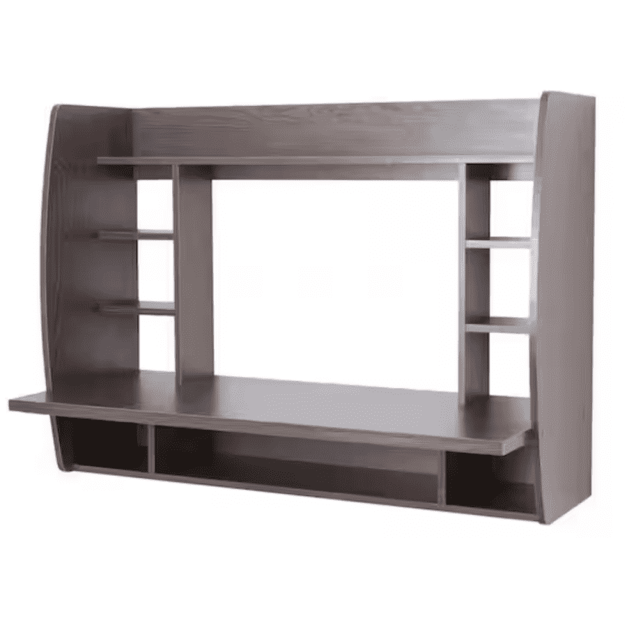 Basicwise 44" Floating Desk with Shelves for $144