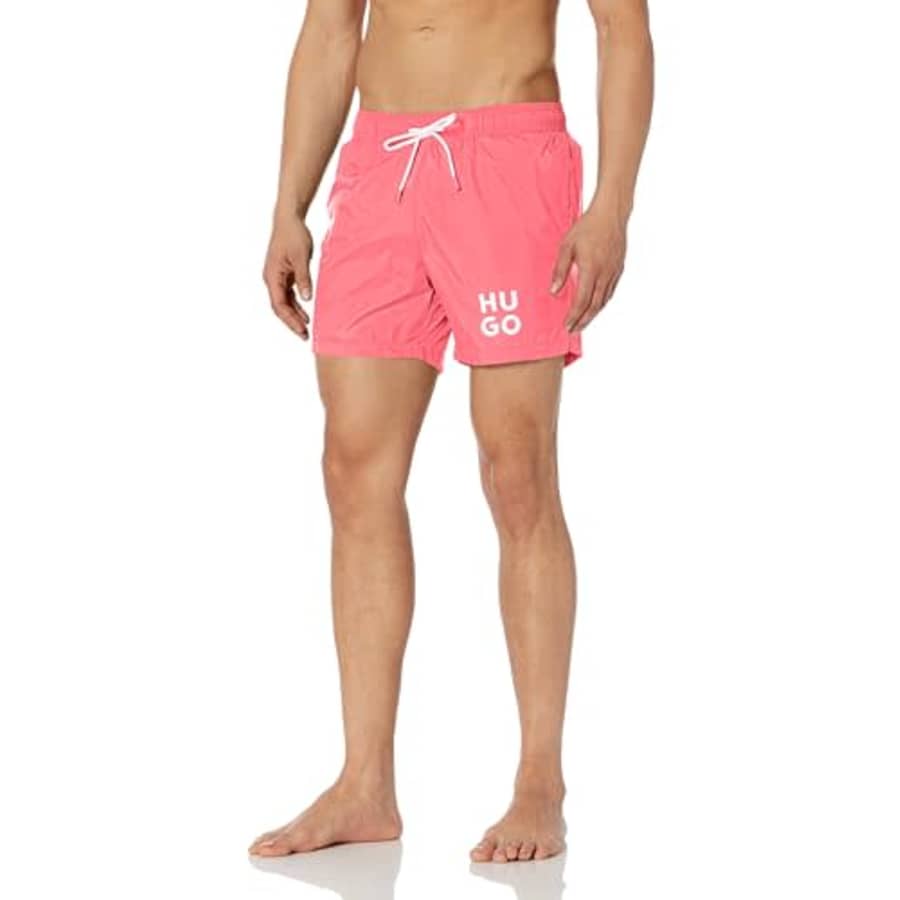 HUGO Script Logo Swim Trunk for $25 HUGO Script Logo Swim Trunk for $25