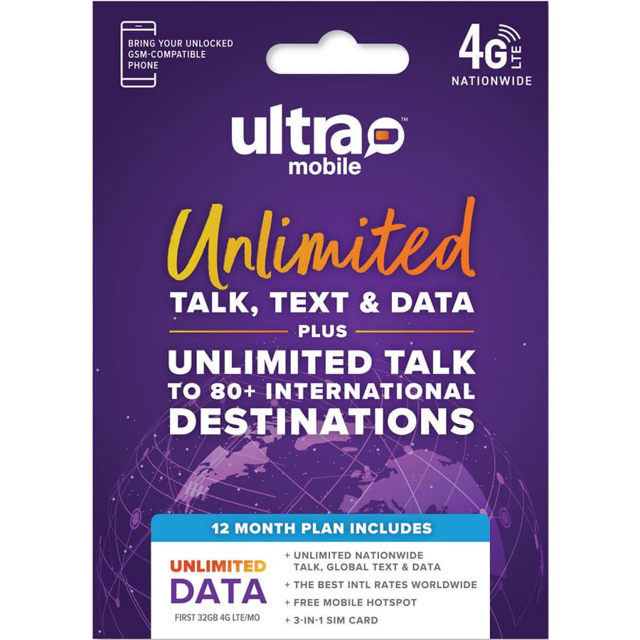 Ultra Mobile Sim Kit Bundle for $430 for members