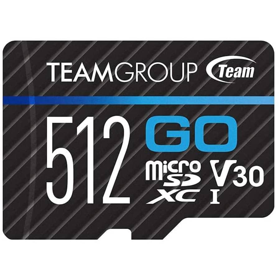 Team Group Go 512GB UHS-1 U3 V30 4K microSDXC Memory Card w/ Adapter for $32 Team Group Go 512GB UHS-1 U3 V30 4K microSDXC Memory Card w/ Adapter for $32