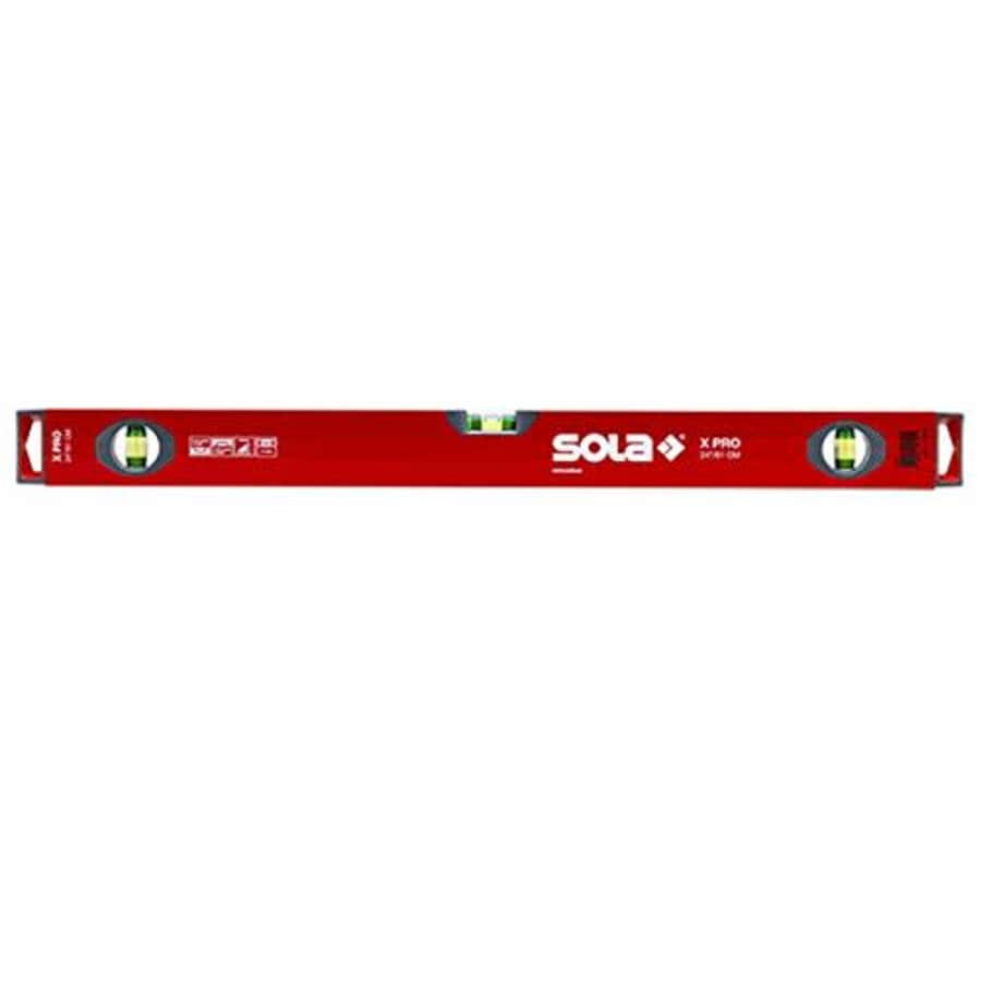 SOLA LSX32 X PRO Aluminum Box Profile Spirit Level with 3 60% Magnified Vials, 32-Inch for $84