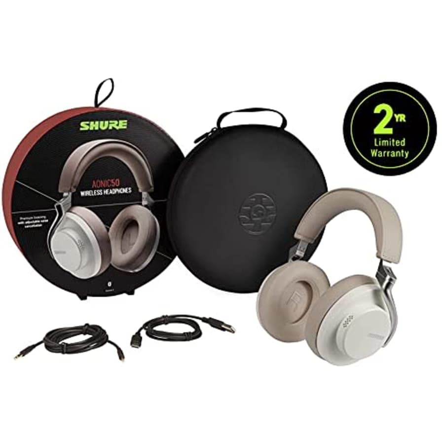 Shure AONIC 50 Wireless Noise Cancelling Headphones, Premium Studio-Quality Sound, Bluetooth 5 for $161 Shure AONIC 50 Wireless Noise Cancelling Headphones, Premium Studio-Quality Sound, Bluetooth 5 for $161
