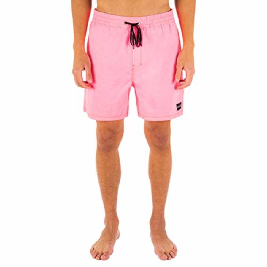 Hurley Men's One and Only Solid 17" Volley Board Short, Sunset Pulse, Large for $40