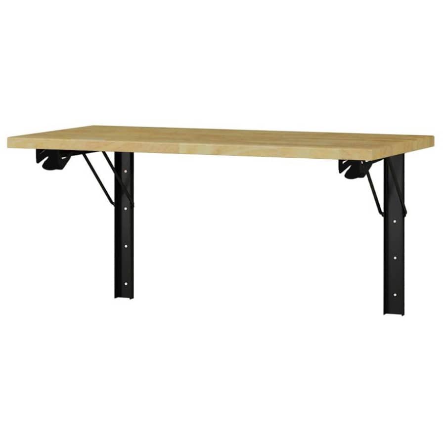 Industrial 48" Folding Wood Top Workbench for $79