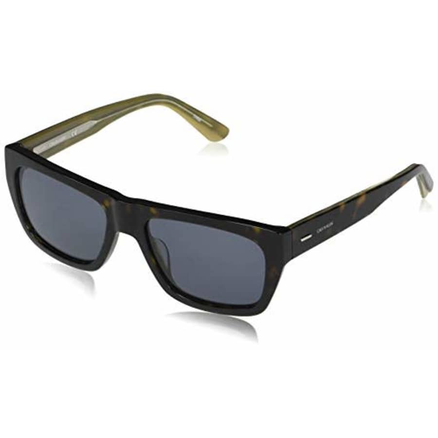 Calvin Klein Men's CK20539S Rectangular Sunglasses, Dark Tortoise/Solid Blue, 56-18-145 for $51 Calvin Klein Men's CK20539S Rectangular Sunglasses, Dark Tortoise/Solid Blue, 56-18-145 for $51