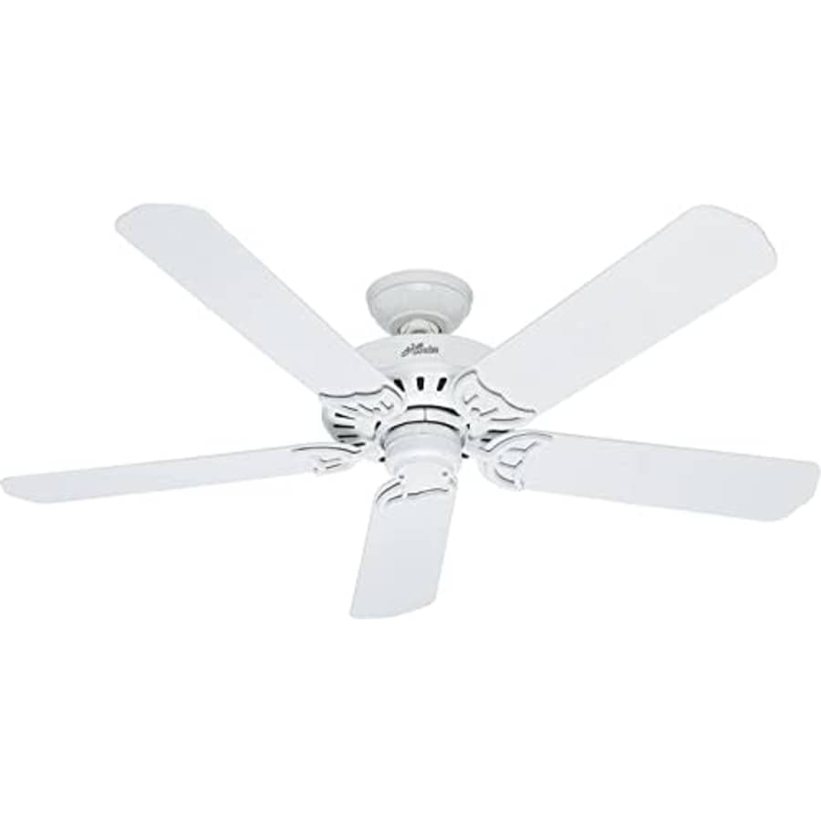 Hunter Fan Company 53125 Bridgeport 52 Inch Versatile Indoor/Outdoor Damp-Rated Home Ceiling Fan for $185