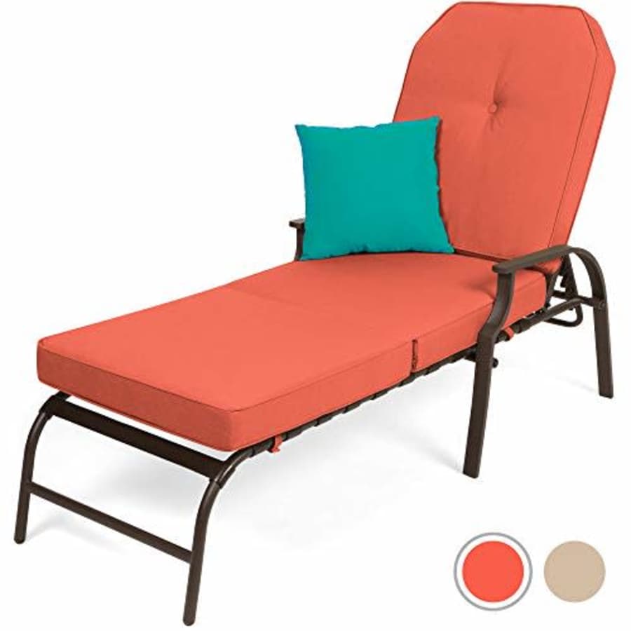 Best Choice Products Adjustable Outdoor Chaise Lounge Chair Furniture for Patio, Poolside for $378
