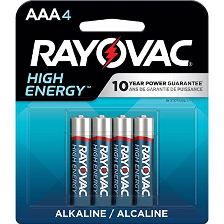 Energizer Rayovac RV8244J Alkaline AAA Cell Batteries, 1 Pack for $9