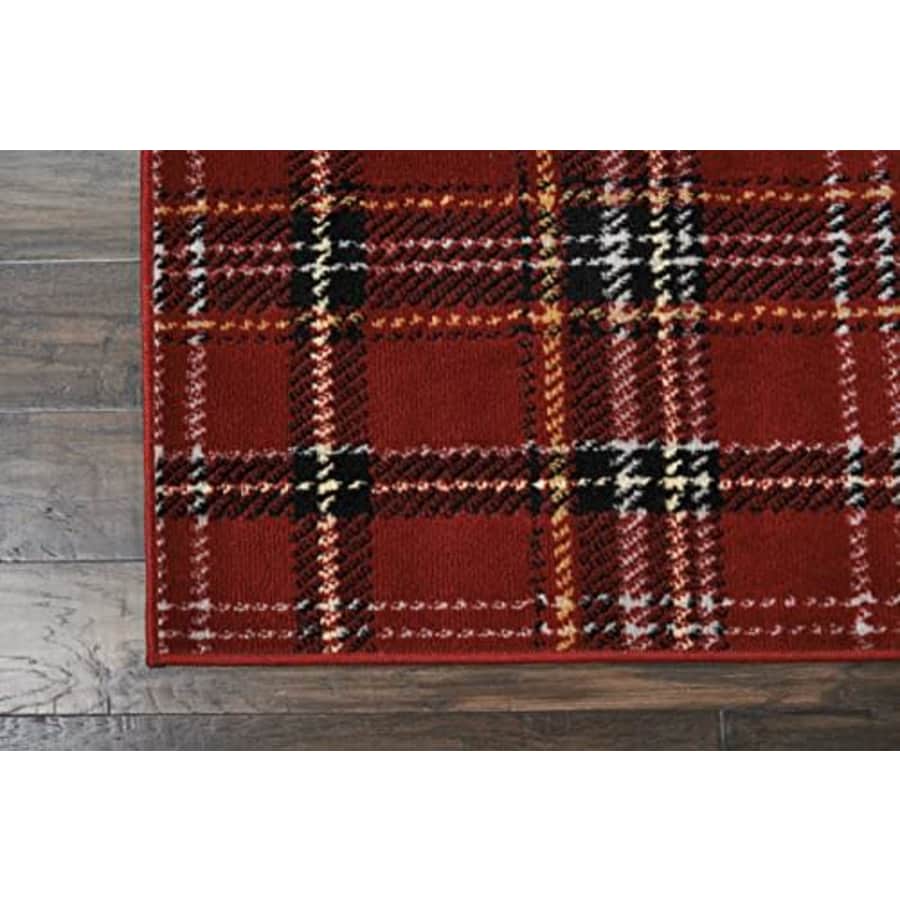 Nourison Grafix Modern Contemporary Area Rug, 7'10" x9'10, Red for $108