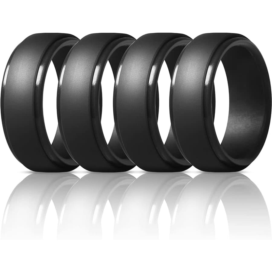 ThunderFit Men's Silicone Ring 4-Pack for $12 ThunderFit Men's Silicone Ring 4-Pack for $12