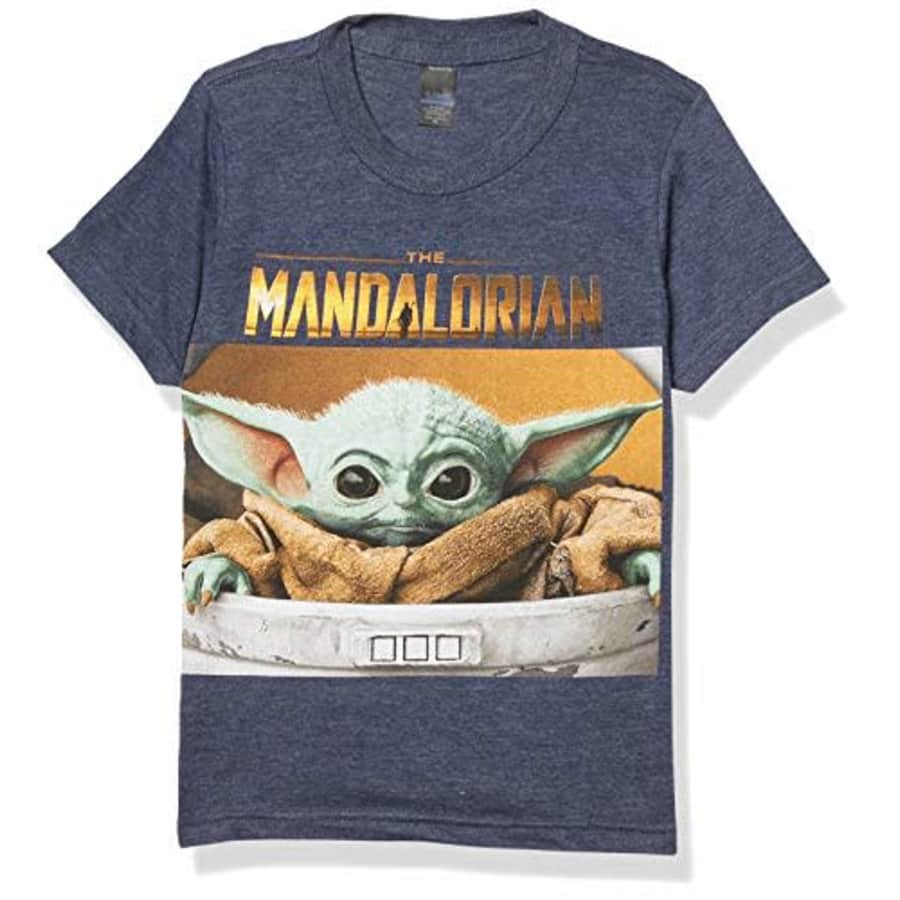 Star Wars Men's Small Box T-Shirt Navy Blue Heather, X-Small for $8