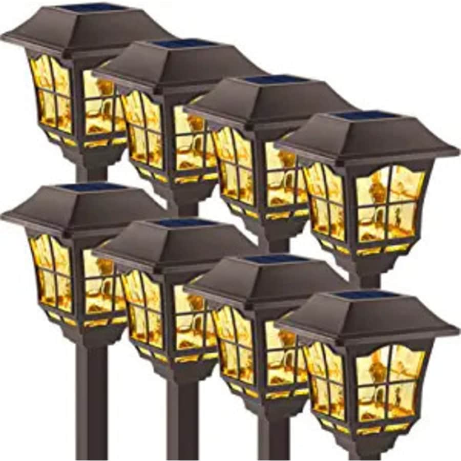 Beau Jardin Solar Pathway Lights 8-Pack for $21