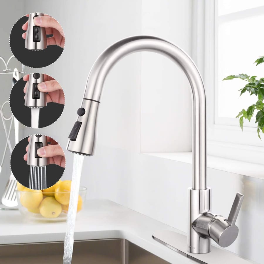 Dalmo Kitchen Faucet w/ Pull Down Sprayer for $35
