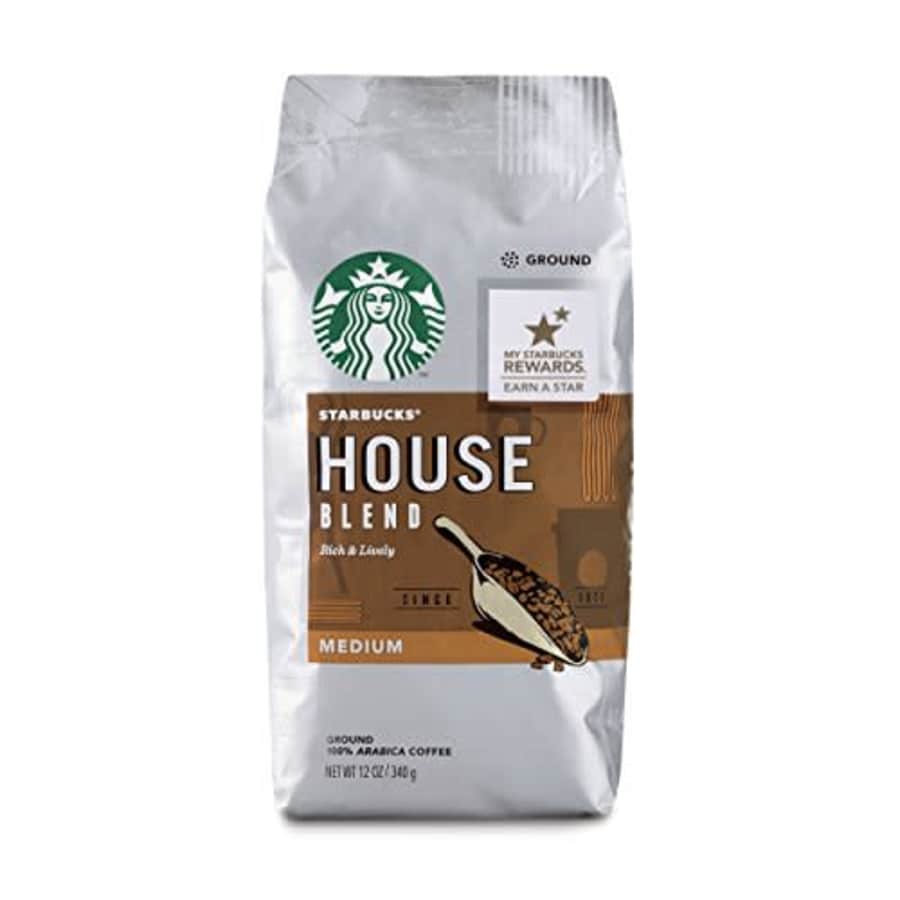 Starbucks Medium Roast Ground Coffee House Blend 100% Arabica 6 bags (12 oz. each) for $42