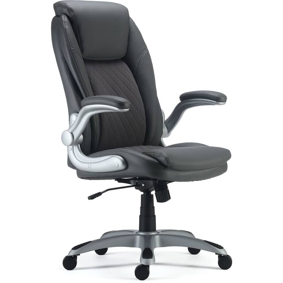 Staples Sorina Bonded Leather Chair for $100