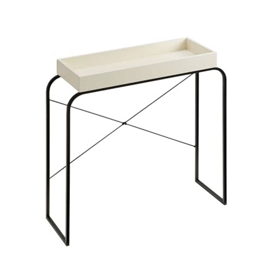 Furniture of America Ilia 33 inch Modern Narrow Console Table with Tray Top and Metal Legs for for $78