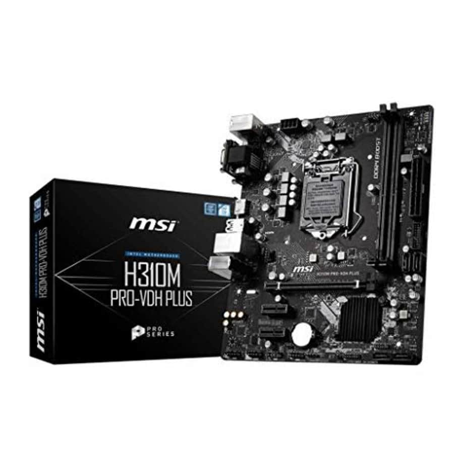 MSI ProSeries Intel Coffee Lake H310 LGA 1151 DDR4 D-Sub DVI HDMI Onboard Graphics Micro ATX for $149 MSI ProSeries Intel Coffee Lake H310 LGA 1151 DDR4 D-Sub DVI HDMI Onboard Graphics Micro ATX for $149