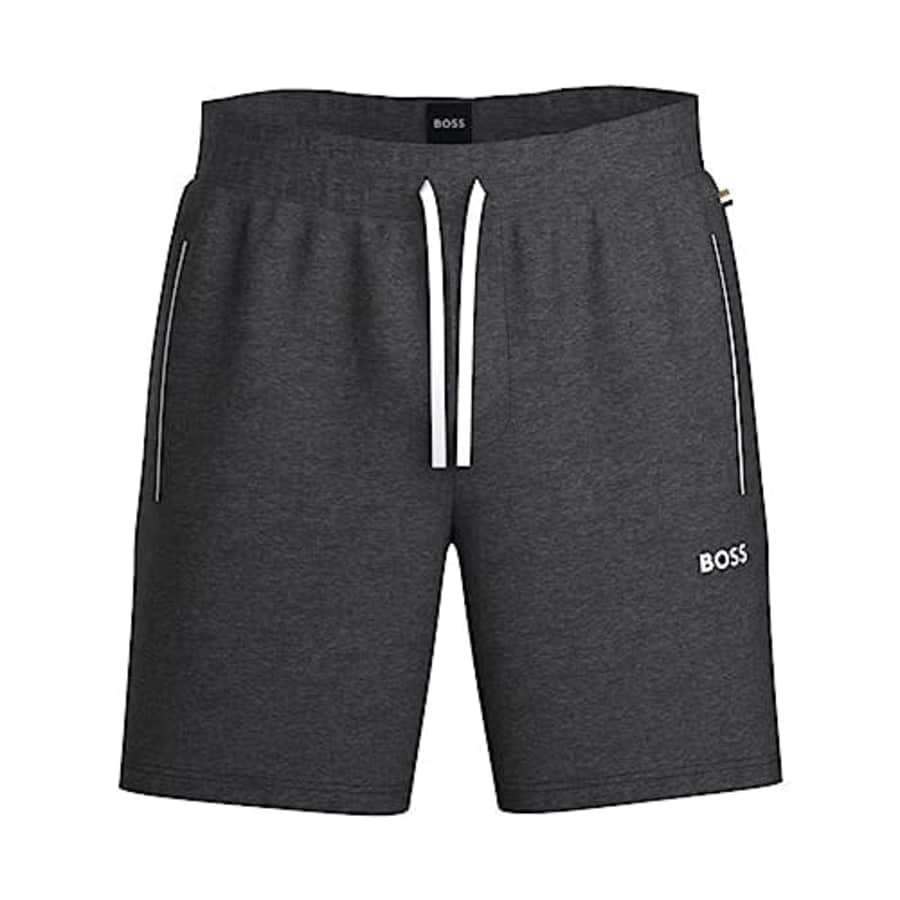 BOSS Men's Mix&Match Cotton Stretch Lounge Shorts, Asphault Grey, M for $35