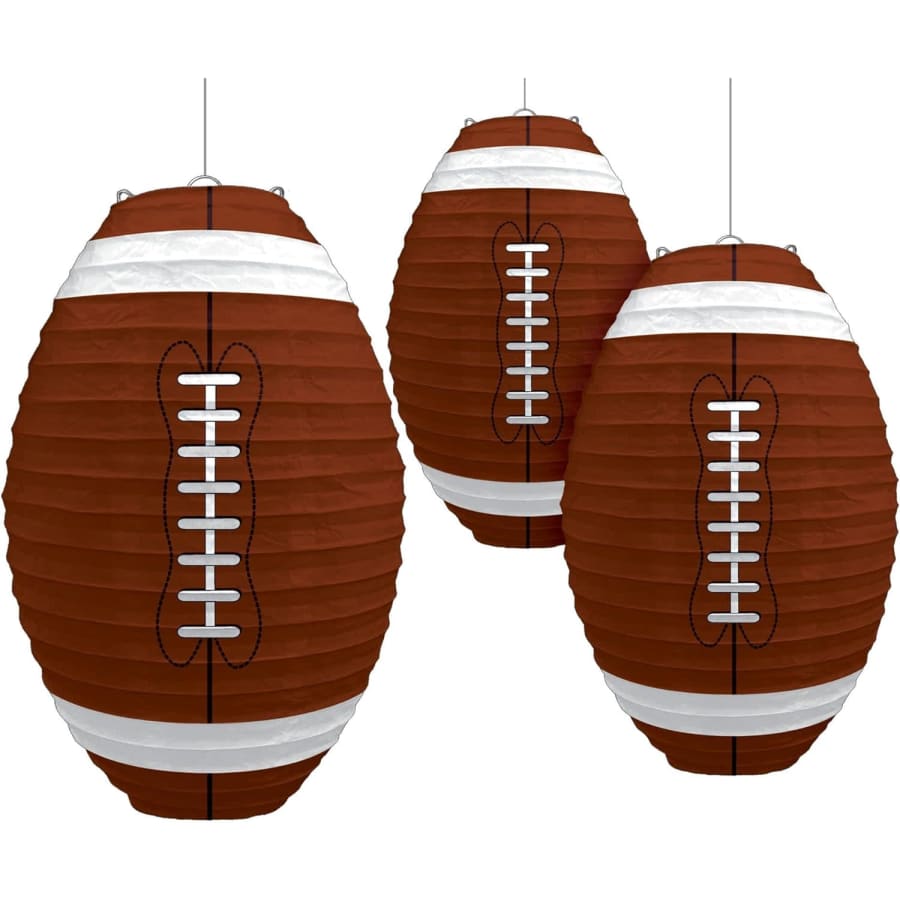 Football Frenzy Birthday Party Hanging Lanterns 3-Pack for $8 Football Frenzy Birthday Party Hanging Lanterns 3-Pack for $8