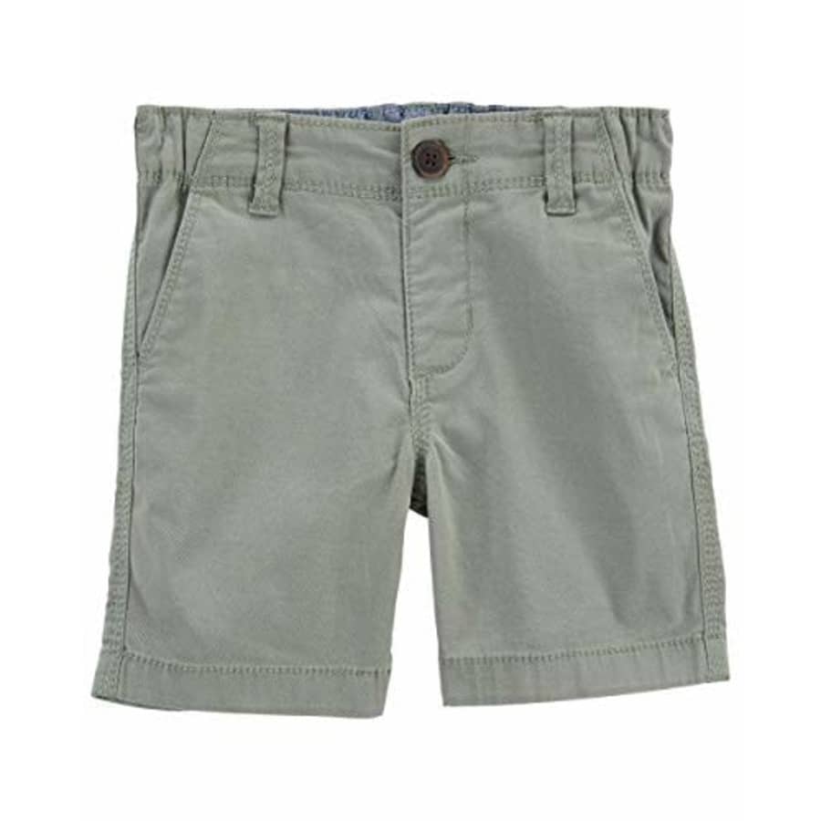 OshKosh B'Gosh boys Chino Casual Shorts, Dill Green, 4 US for $16