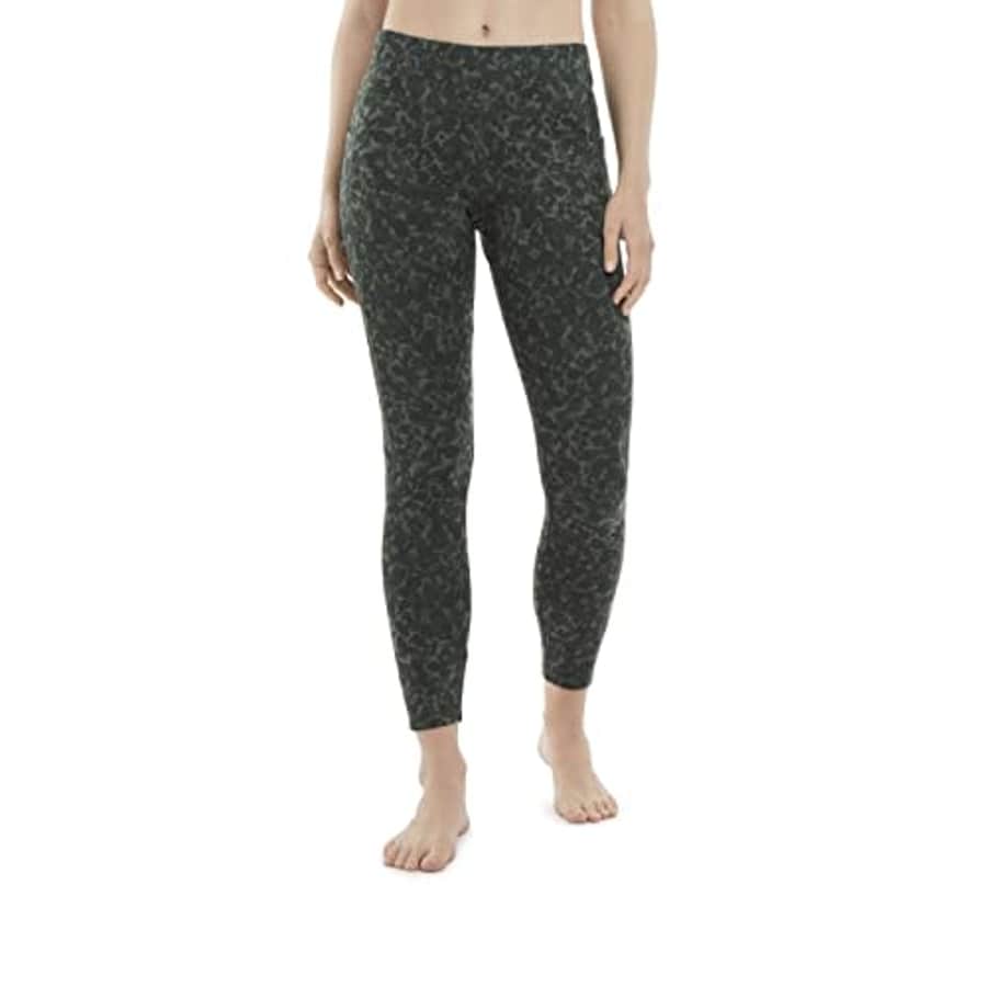 Jockey Women's Activewear Moody Floral Legging, Deep Moss, XL for $8