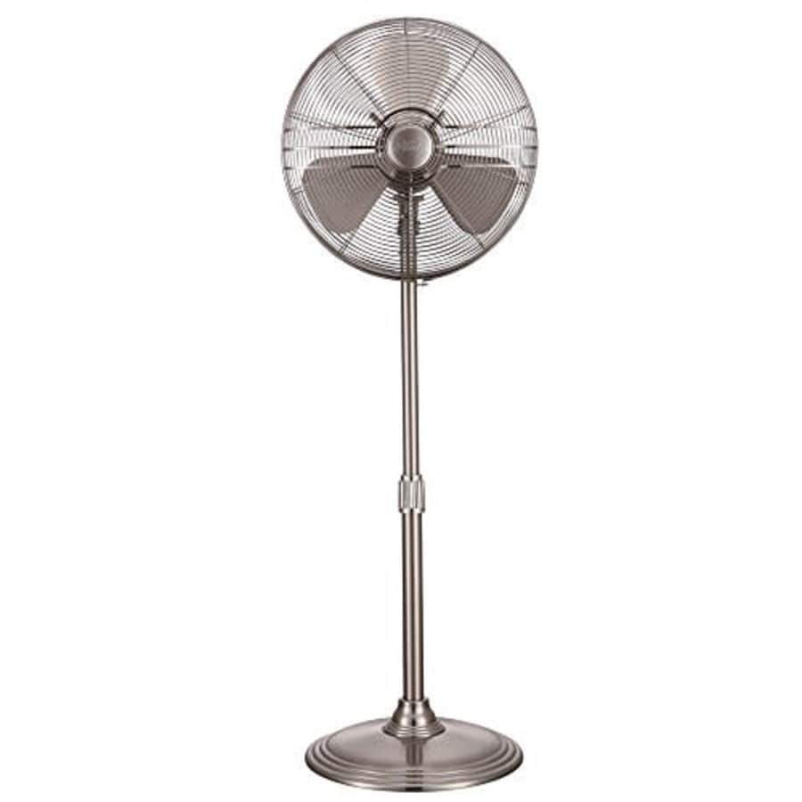 Hunter 90438 16 RETRO Stand Fan with Brushed Nickel Finish for $85