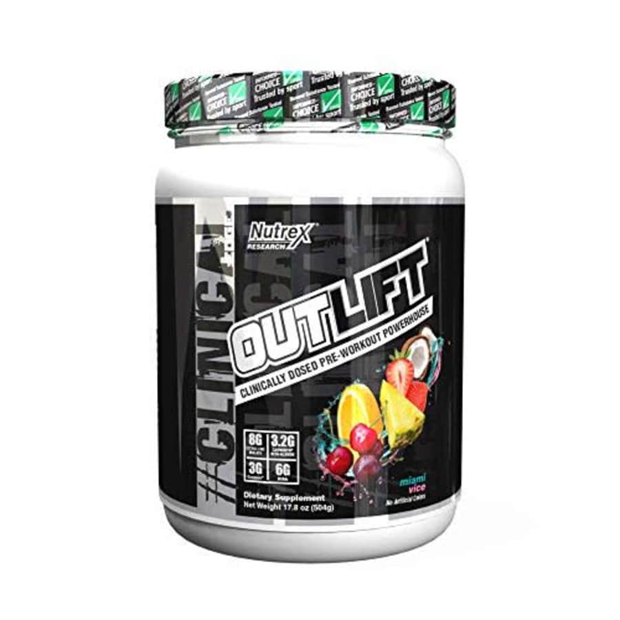 Nutrex Research Outlift | Clinically Dosed Pre-Workout Powerhouse, Citrulline, BCAA, Creatine, for $35 Nutrex Research Outlift | Clinically Dosed Pre-Workout Powerhouse, Citrulline, BCAA, Creatine, for $35