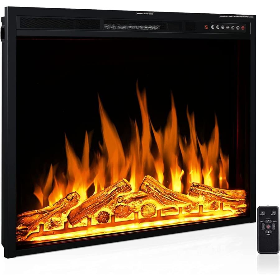 Rintuf 34'' LED Electric Fireplace Insert for $290