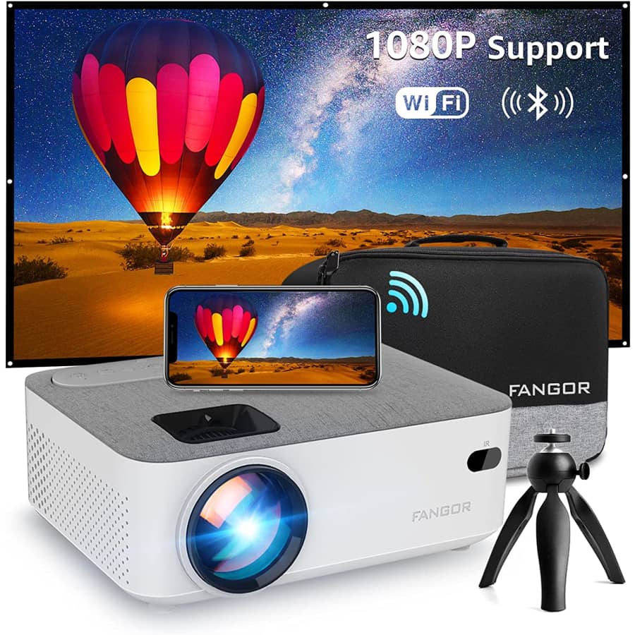 Fangor 720p Wireless Mini WiFi Projector for $140