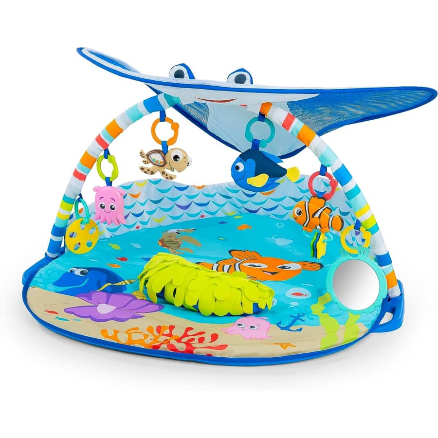 Bright Starts Disney Baby Finding Nemo Mr. Ray Ocean Lights & Music Gym for $40 Bright Starts Disney Baby Finding Nemo Mr. Ray Ocean Lights & Music Gym for $40