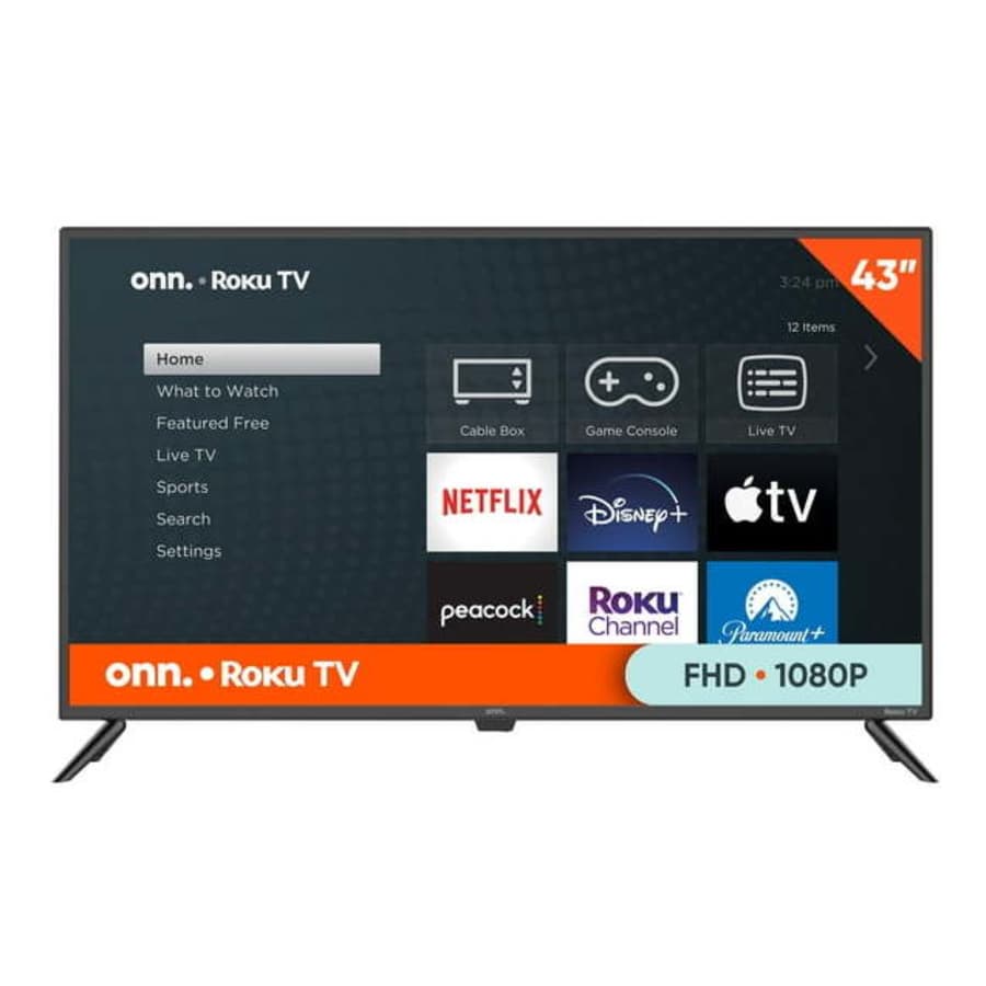 Onn 43" 1080p LED Roku Smart TV: $94