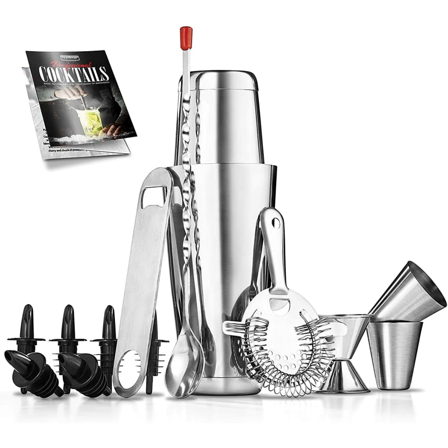NutriChef 15-Piece Mixology Bartender Cocktail Shaker Set for $11 NutriChef 15-Piece Mixology Bartender Cocktail Shaker Set for $11