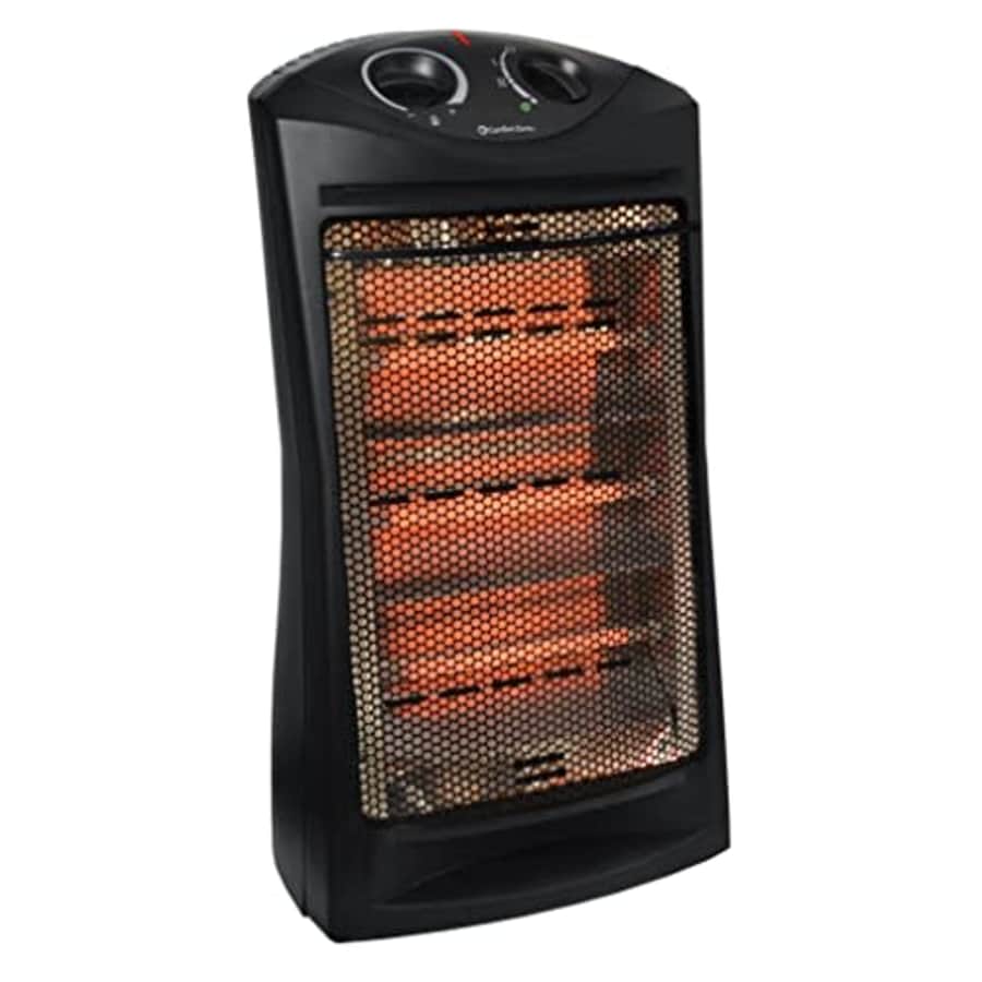 Comfort Zone CZQTV008EBK 1,500-Watt Energy Save Quartz Radiant Tower Heater with Adjustable for $46 Comfort Zone CZQTV008EBK 1,500-Watt Energy Save Quartz Radiant Tower Heater with Adjustable for $46